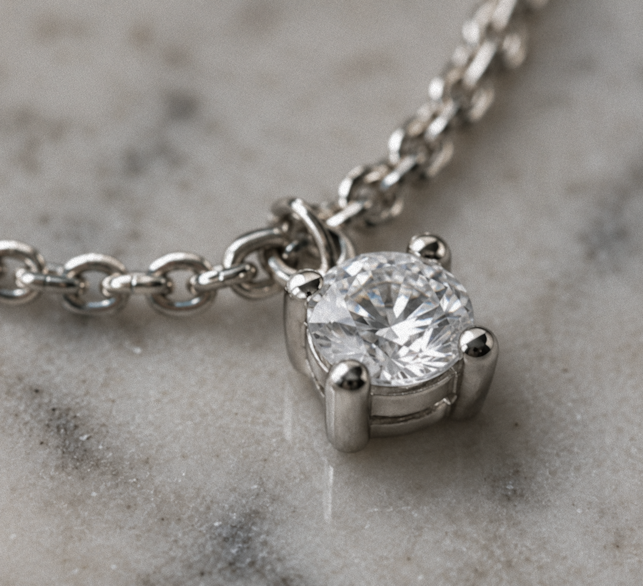 Diamonfire Sterling Silver Four Claw Set Zirconia Station Bracelet