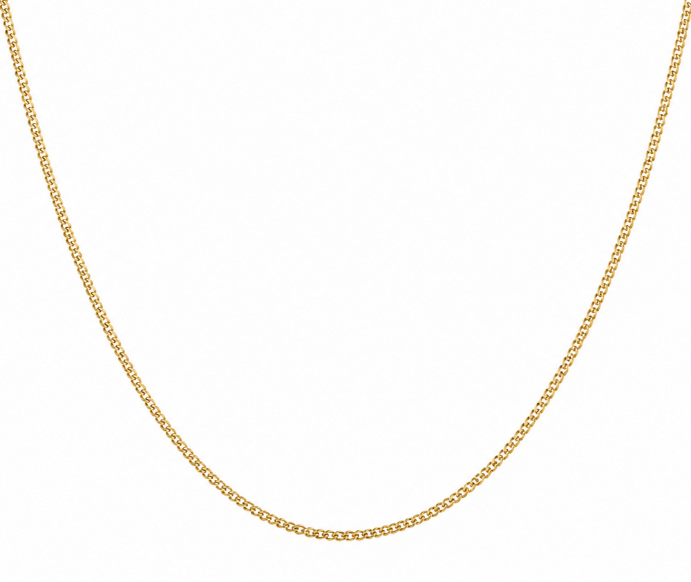 18ct Gold Pendant Curb Chain – 18” 3.1g (Italian gold)