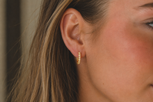 18ct Gold 0.25ct Lab-Grown Diamond Hoop Earrings