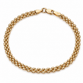 9ct Yellow Gold Watch Strap Style Bracelet – 18.4cm