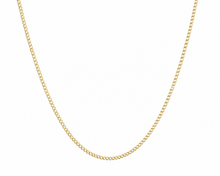 9ct Yellow Gold 1.5mm Super Flat Curb Chain