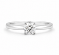 18ct White Gold 1.00ct Diamond Solitaire Ring – Timeless Four Claw Setting