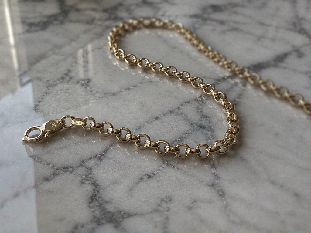 9ct Yellow Gold Belcher Chain Necklace Sold Gold (20 inch, 5mm)