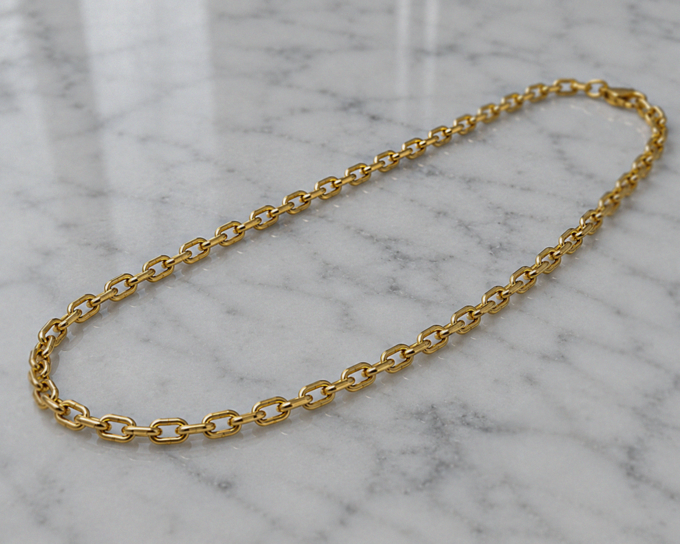 Fred Bennett Stainless Steel Cable Chain Necklace 50–55cm