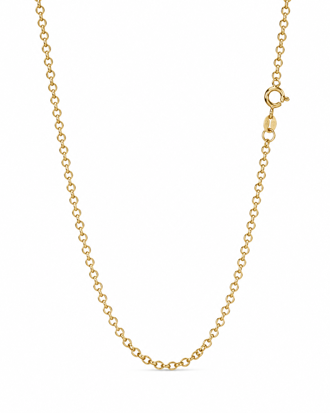9ct Yellow Gold Round Belcher Chain 2.25mm