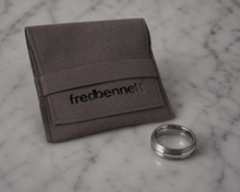 Fred Bennett Brushed & Polished Stainless Steel Band Ring