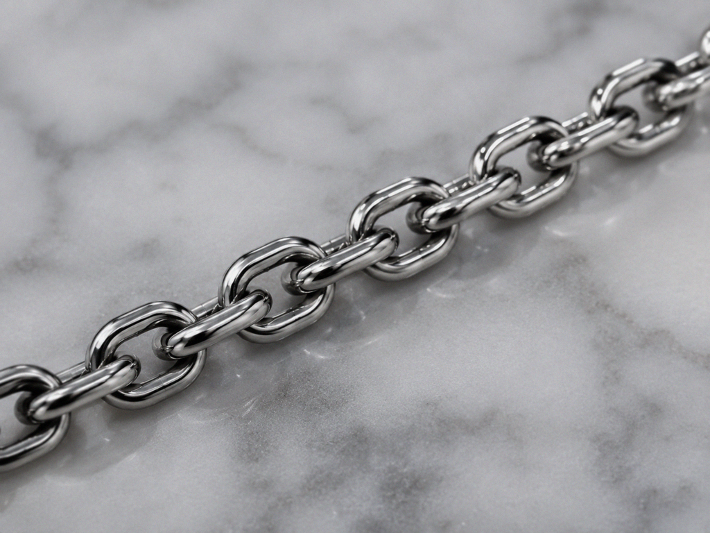 Fred Bennett Stainless Steel Cable Chain Necklace 50–55cm