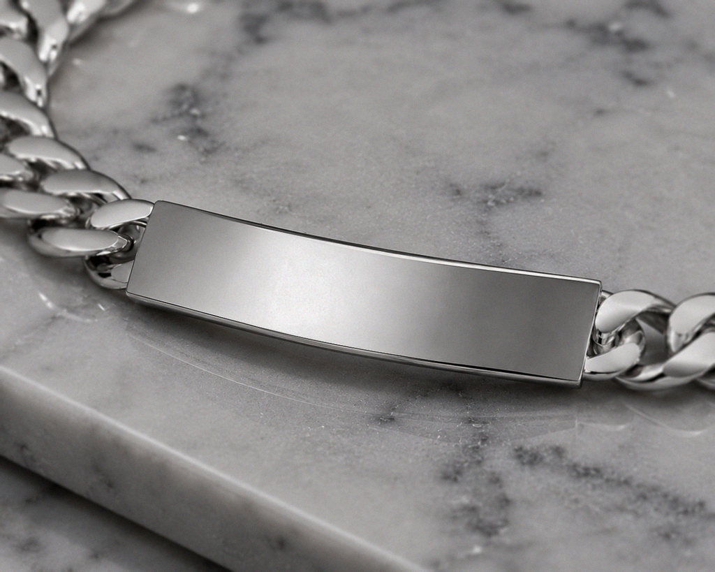 Men’s Heavyweight Silver Curb Bracelet