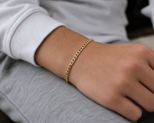 9ct Yellow Gold Children’s Curb Bracelet – 5”