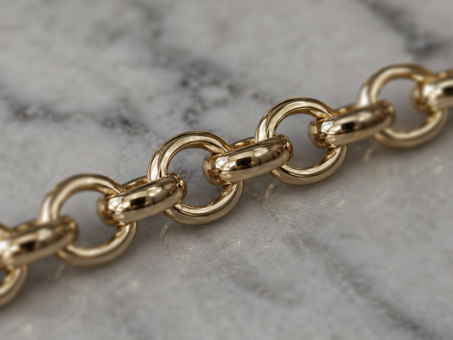 9ct Yellow Gold Belcher Chain Necklace Sold Gold (20 inch, 5mm)