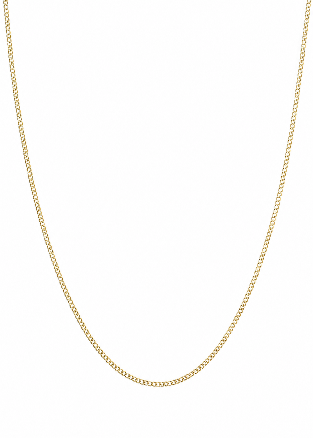 9ct Yellow Gold 0.8mm Diamond Cut Curb Chain