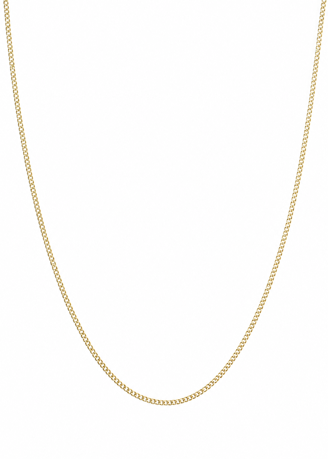 9ct Yellow Gold 0.8mm Diamond Cut Curb Chain