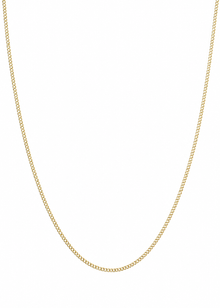 9ct Yellow Gold 0.8mm Diamond Cut Curb Chain