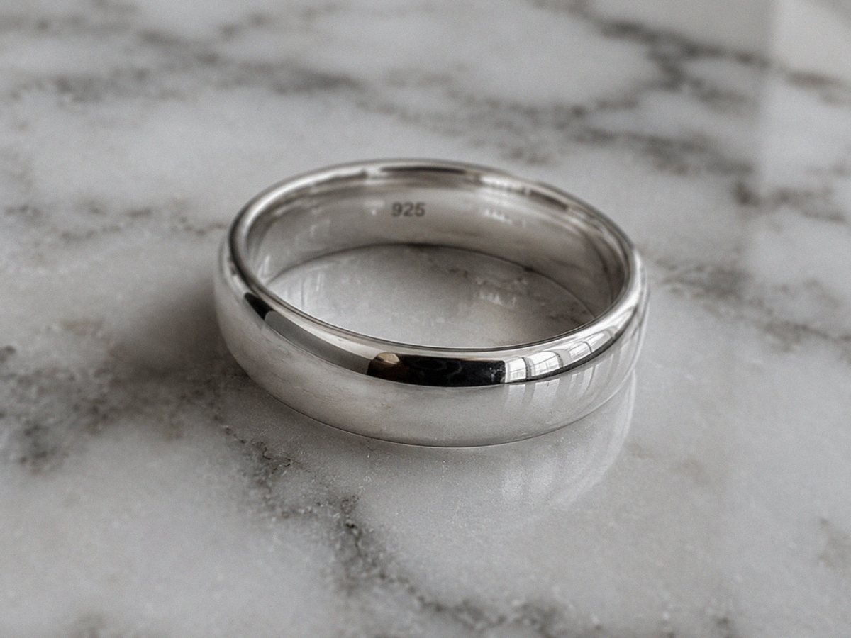 Sterling Silver 5mm Court Ring