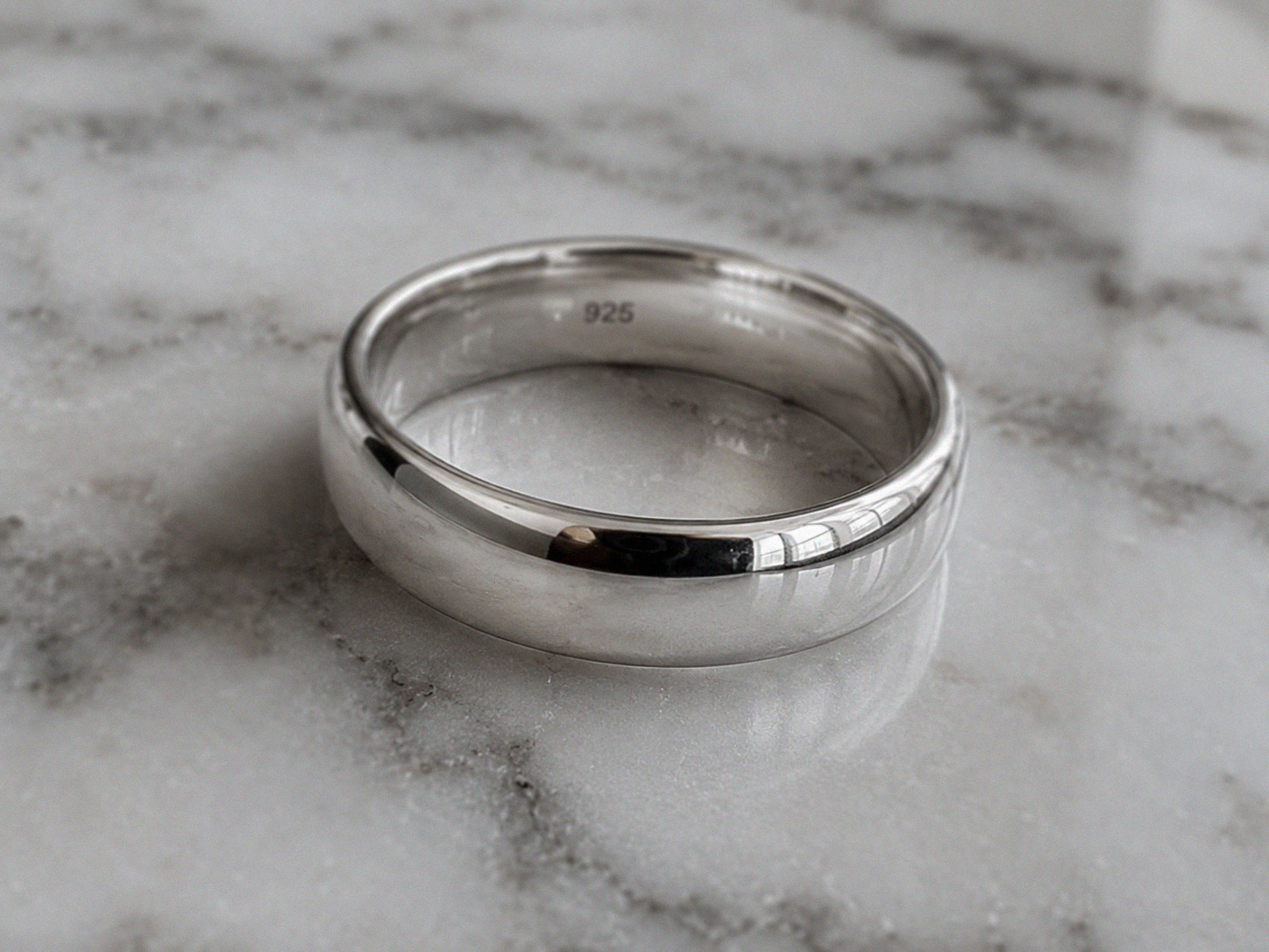 Sterling Silver 5mm Court Ring