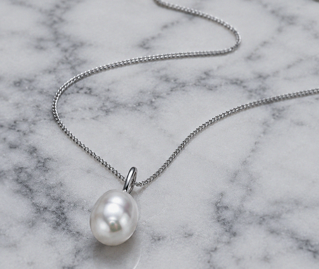 Baroque Freshwater Pearl Pendant Charm – Sterling Silver