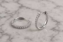 18ct Gold 0.25ct Lab-Grown Diamond Hoop Earrings