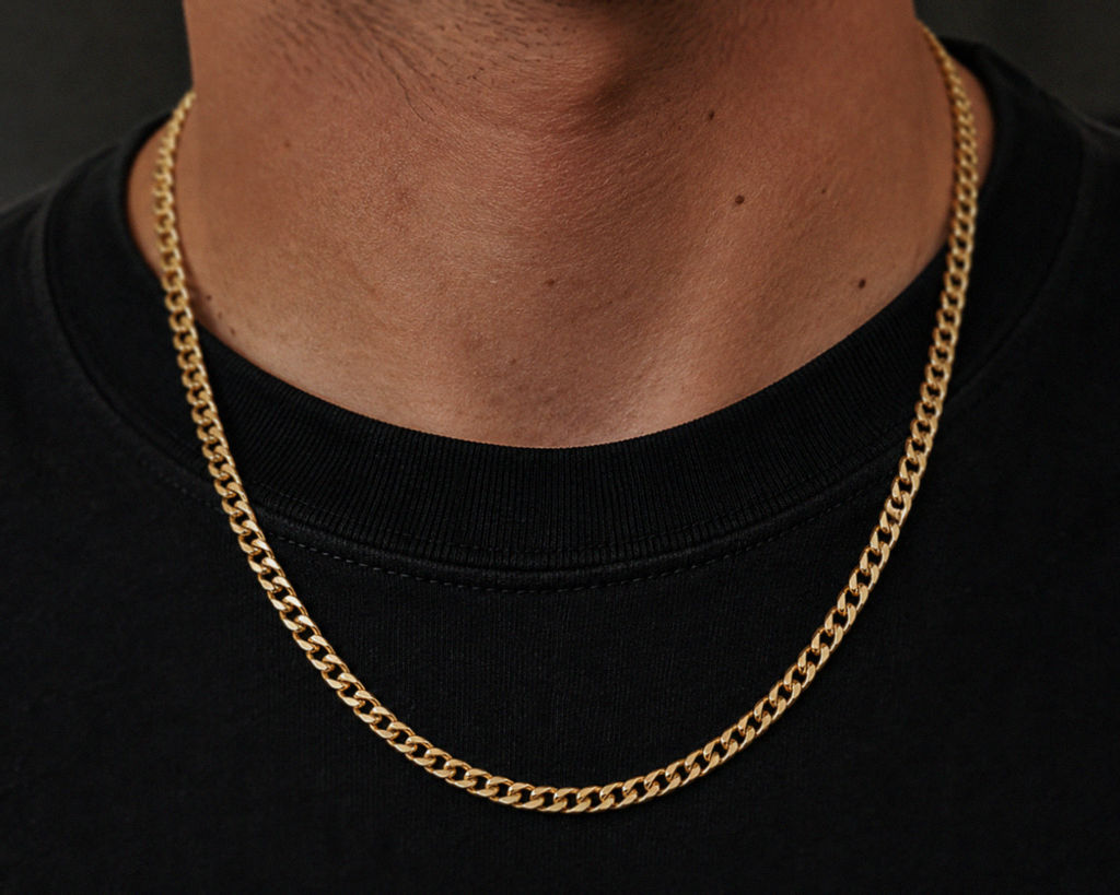 9ct Yellow Gold 4.5mm Super Flat Curb Chain