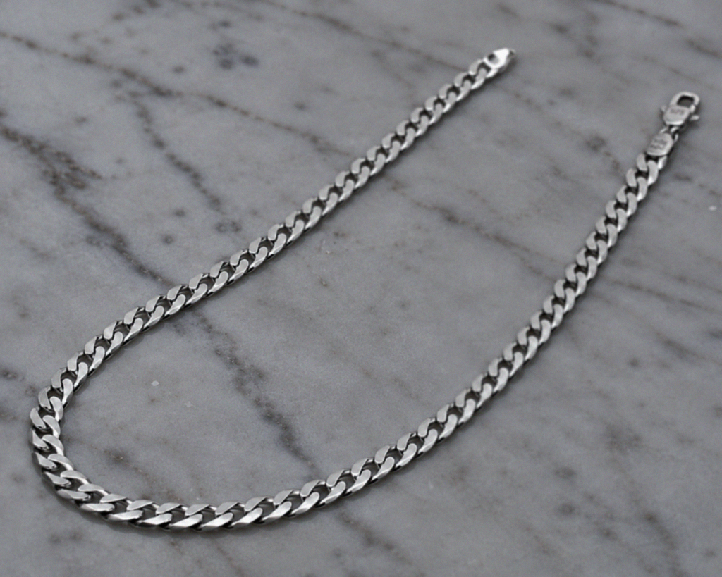 Fred Bennett Sterling Silver Diamond-Cut Curb Chain 56cm