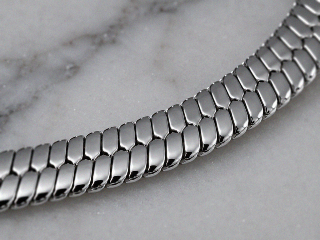Men’s Stainless Steel Herringbone Chain Bracelet