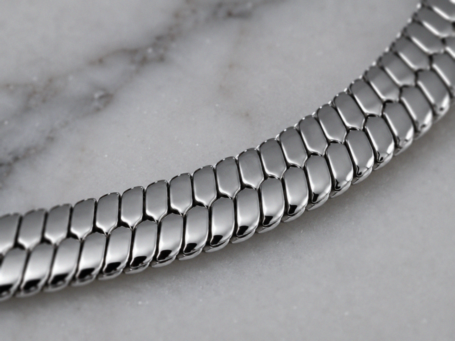 Men’s Stainless Steel Herringbone Chain Bracelet