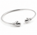 Sterling Silver “Future Champion” Baby Boxing Glove Bangle