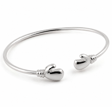 Sterling Silver “Future Champion” Baby Boxing Glove Bangle