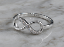 Sterling Silver Cubic Zirconia Infinity Ring