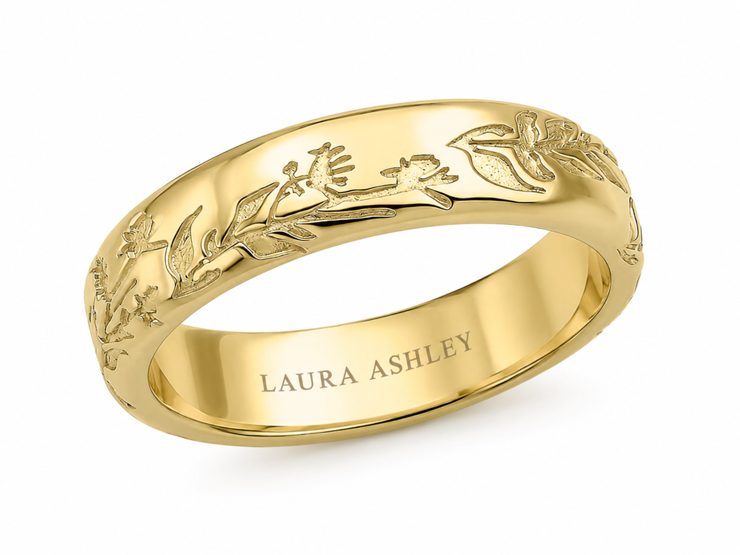 Laura Ashley Gold-Plated Silver Farlington Flowers Ring