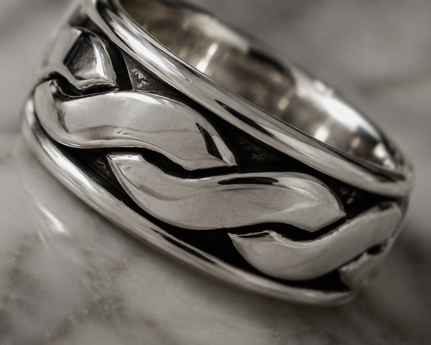 Celtic Twist Band Ring – Sterling Silver