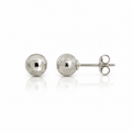 Silver 6mm Ball Stud Earrings