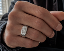 Silver Three Stone Gypsy Ring – CZ Trilogy Design