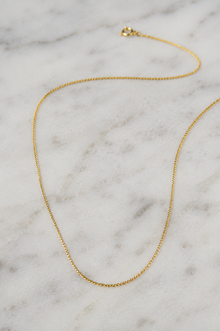 9ct Yellow Gold 16"-18" Diamond-Cut Curb Chain