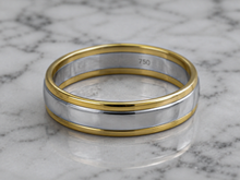 5mm Two-Colour 18ct Gold Wedding Band