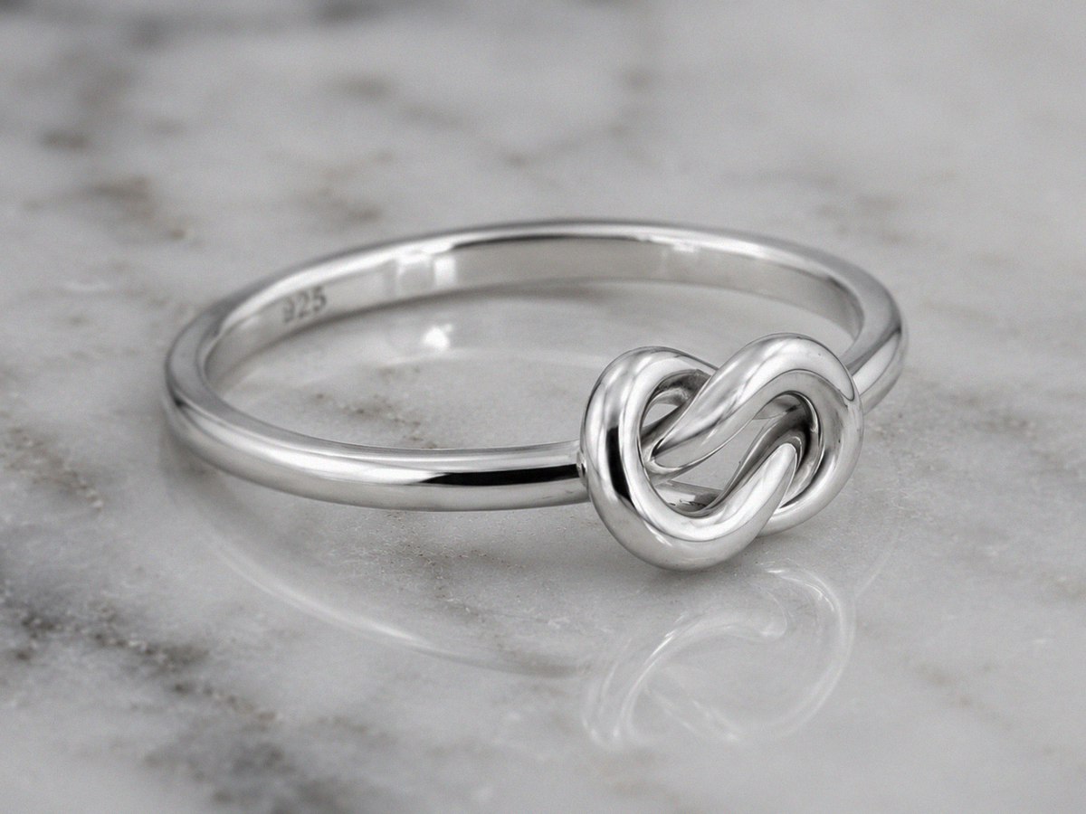 Sterling Silver Love Knot Ring