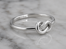 Sterling Silver Love Knot Ring