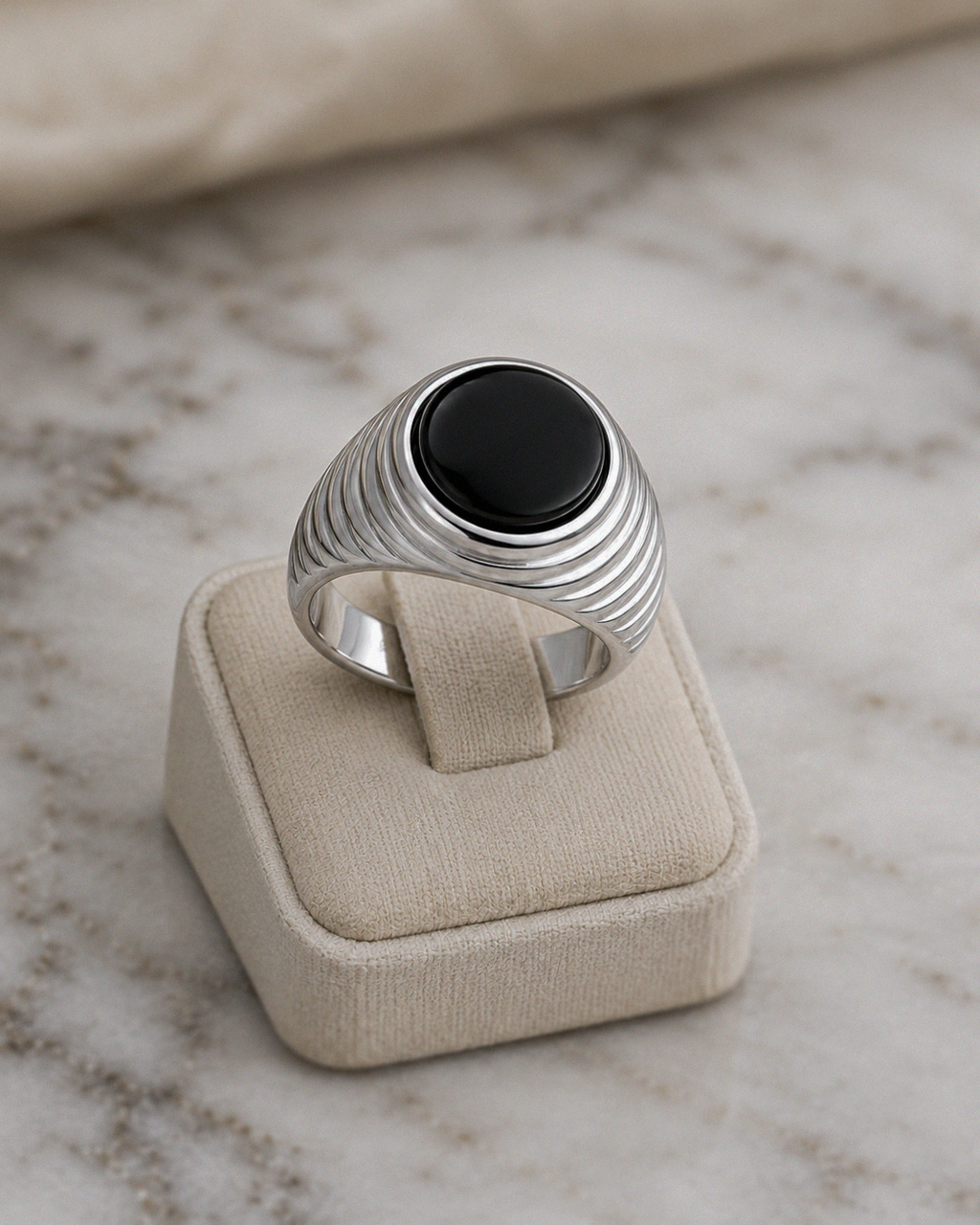 Black Onyx Signet Ring – Sterling Silver
