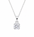 Double Claw Solitaire Pendant – Diamondfire® Zirconia