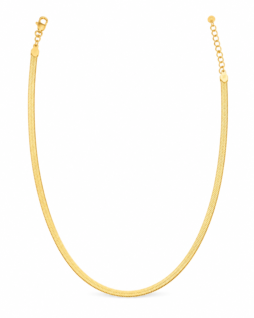 9ct Yellow Gold Herringbone Chain Necklace – 45cm (3.7g)