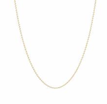 9ct Yellow Gold 16"-18" Diamond-Cut Cable Link Chain
