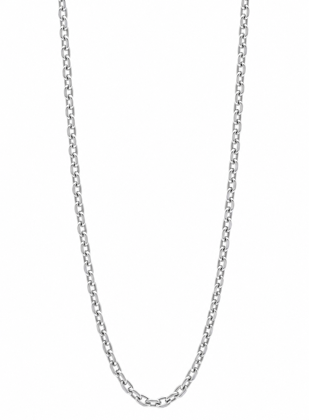 Fred Bennett Stainless Steel Cable Chain Necklace 50–55cm