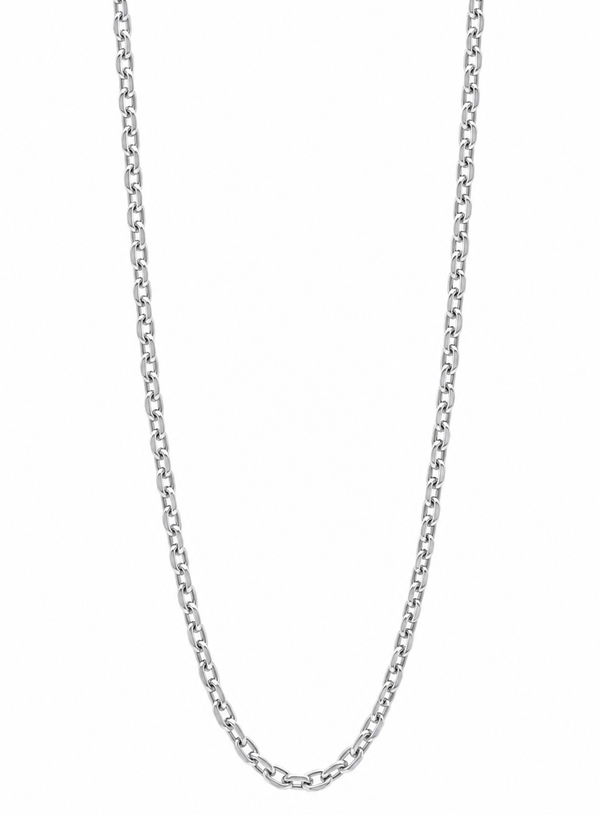 Fred Bennett Stainless Steel Cable Chain Necklace 50–55cm