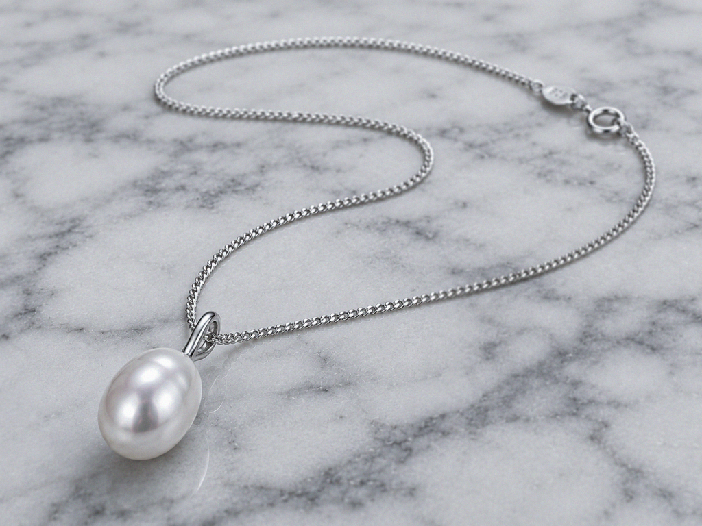Baroque Freshwater Pearl Pendant Charm – Sterling Silver