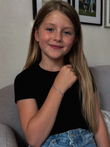 Sterling Silver Kids Curb Bracelet – 7mm Solid Chain (6.8g)