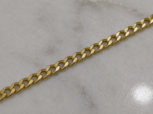 9ct Yellow Gold 1.5mm Super Flat Curb Chain
