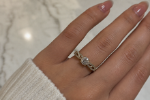 9ct Yellow Gold Diamond Double Twist Engagement Ring