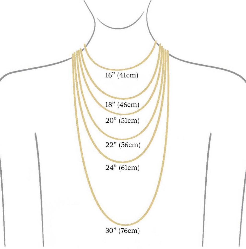 9ct Yellow Gold 1mm Curb Chain Necklace