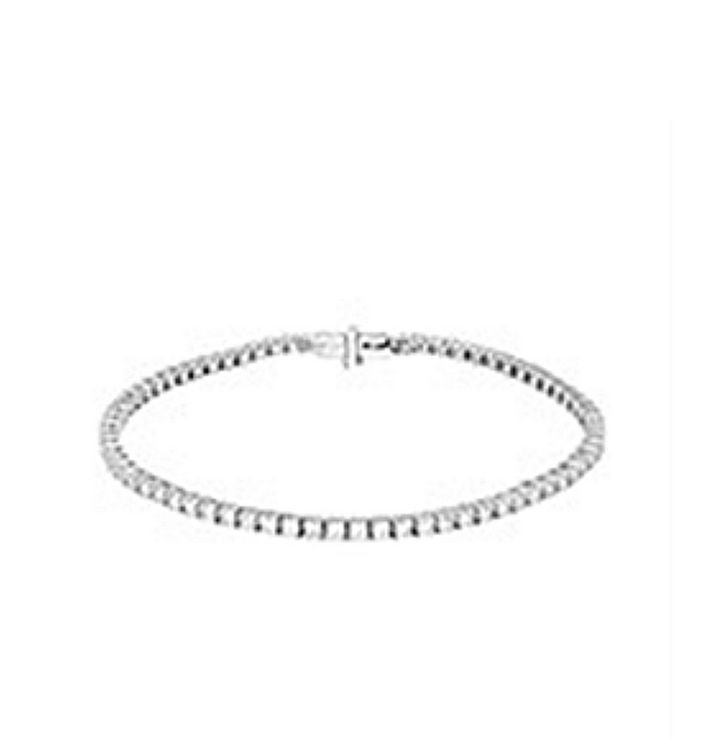 18ct White Gold 5.00ct Diamond Tennis Bracelet – H/SI