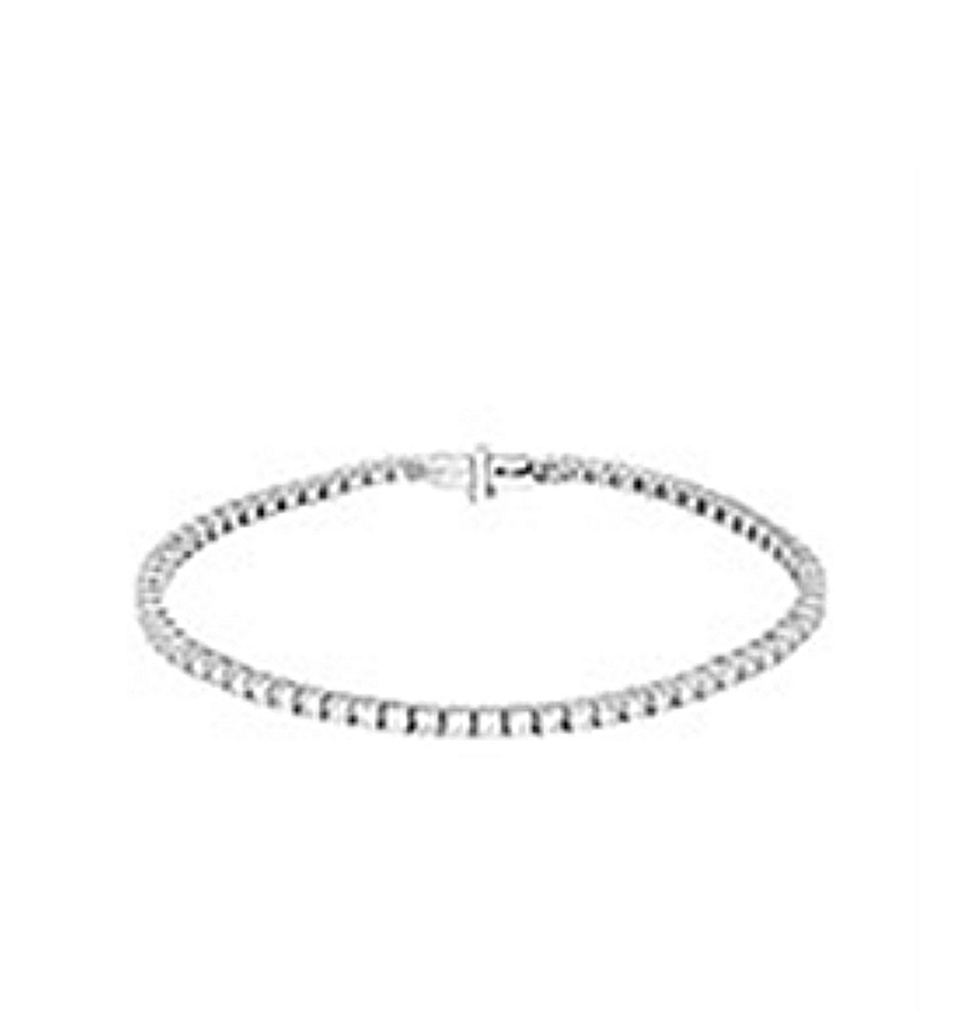 18ct White Gold 5.00ct Diamond Tennis Bracelet – H/SI