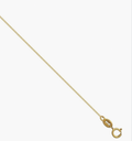 9ct Yellow Gold Diamond Cut Curb Chain (0.70mm)